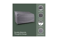Cushry Outdoor Patio Sofa Cover – Water-Resistant 300D Polyester, Double-Stitched Seams, Elastic Hem