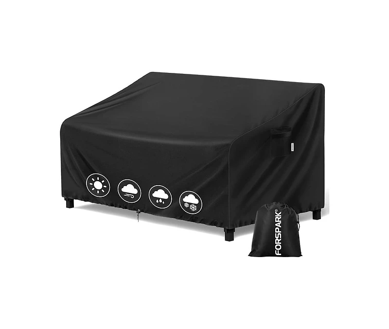 Cushry Patio Furniture Sofa Covers 79W x 38D x 35H 3-Seater inches Outdoor Waterproof Couch Loveseat Bench Cover