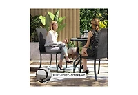 Cushry Set of 2 Outdoor Wicker Dining Chairs