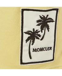 Pre-Owned Moncler Women's Mid-Rise Pull-On Palm Applique Shorts, 7" Inseam