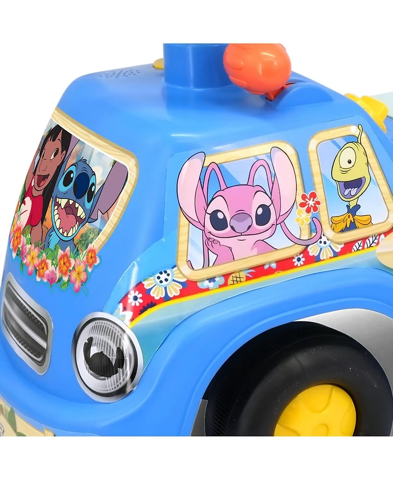 Kiddieland My First Ride-On: Stitch with Lights and Sounds, Interactive Dashboard, Ages 12 Months+