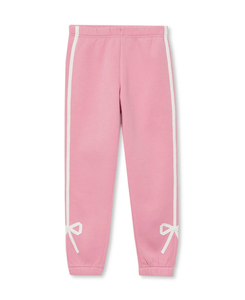 Lands' End Girls Fleece Bow Joggers