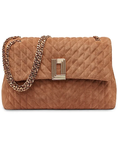 Karl Lagerfeld Paris Lafayette Leather Large Shoulder Handbag