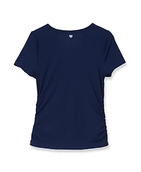 Lands' End Girls Short Sleeve Active Ribbed Tee