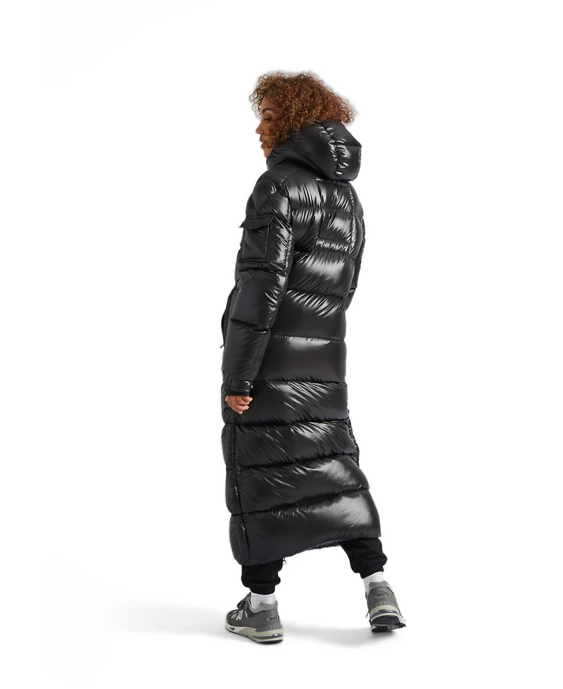 JACK1T Women's High Collar Maxi Puffer Coat