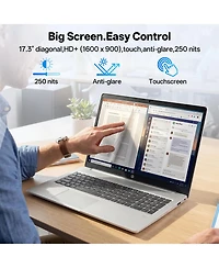 Hp 17.3" Touchscreen Business Ai Laptop, Intel Core 5 120U, Intel Graphics, 32GB DDR4, 2TB Ssd, Wi-Fi 6, Win11 Home, Silver