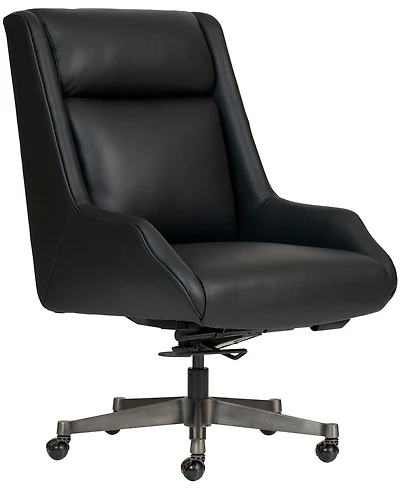 Top Grain Leather Swivel Executive Office Chair with Casters