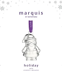 Marquis by Waterford Crystal Holiday Santa Ornament