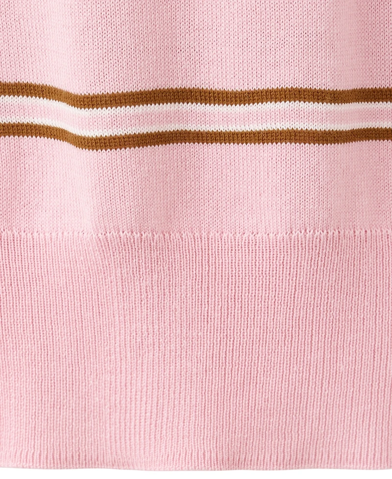 Mango Women's Striped Polo-Neck Sweater