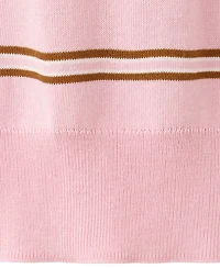 Mango Women's Striped Polo-Neck Sweater