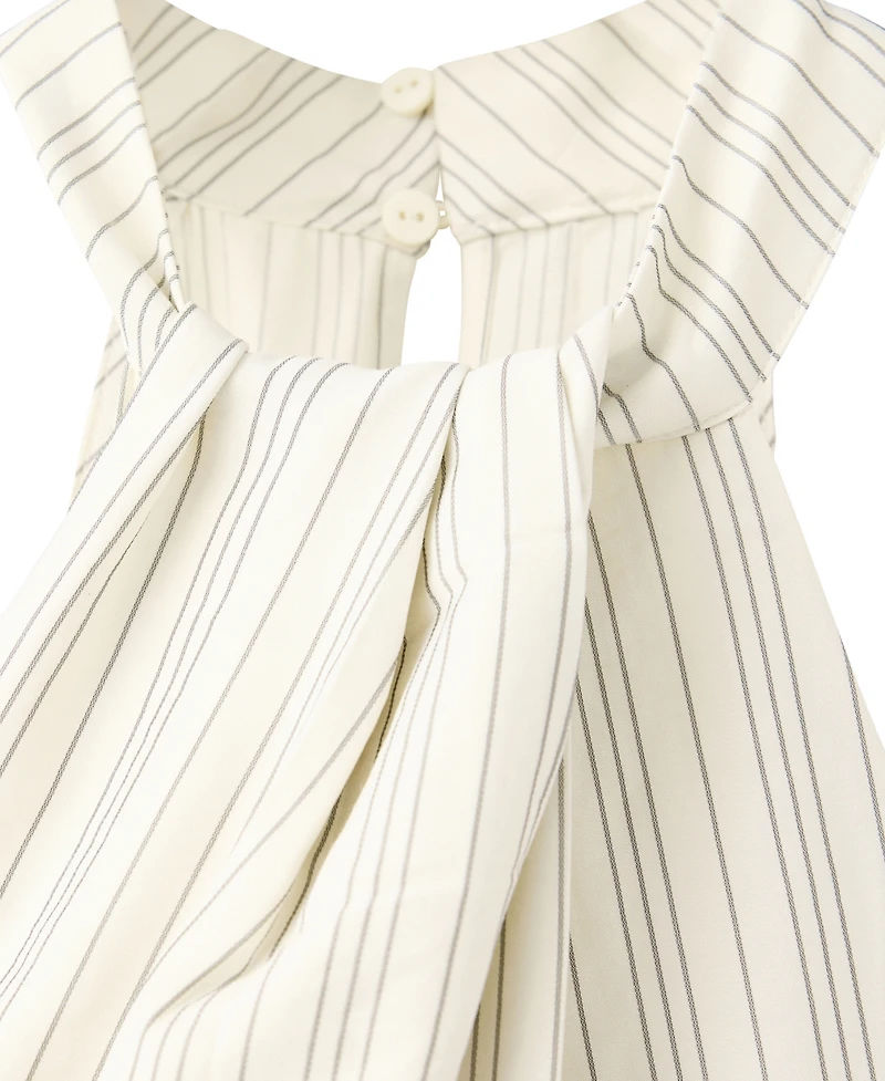 Mango Women's Striped Halter Jumpsuit