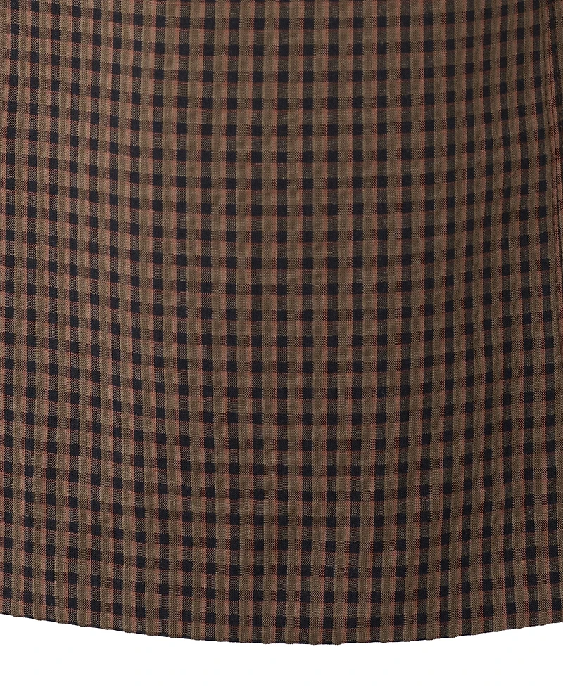 Mango Women's Gingham Check Cottoned Dress