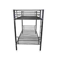 Slickblue Kids Twin Bunk Bed with Metal Frame, Ladder and Safety Guardrails