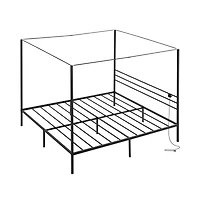 Slickblue Canopy Platform Bed Frame for Sturdy Support