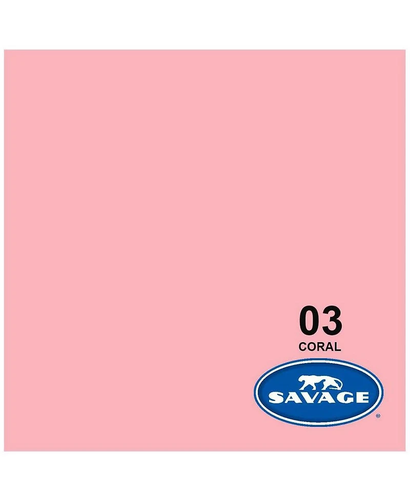 Savage Widetone Seamless Background Paper, 86" wide x 36' Coral