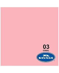 Savage Widetone Seamless Background Paper, 86" wide x 36' Coral