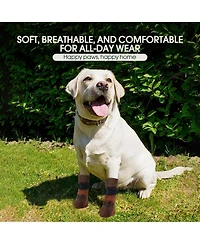 Anti-Slip Stretch Knit Dog Socks with Double-Sided Rubber Grippers for Indoor and Outdoor Paw Protection