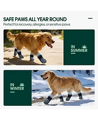 Anti-Slip Stretch Knit Dog Socks with Double-Sided Rubber Grippers for Indoor and Outdoor Paw Protection