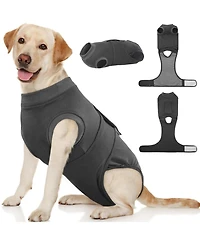 Cotton-Blend Post-Surgery Recovery Bodysuit Onesie for Dogs, E-Collar Alternative