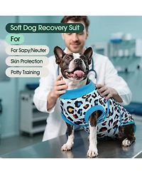 Post-Surgery Recovery Bodysuit for Dogs, Cone Alternative Onesie for Wound and Incision Protection