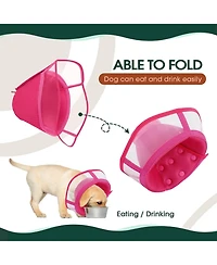 Soft Mesh and Transparent Pvc Recovery Cone Collar for Dogs
