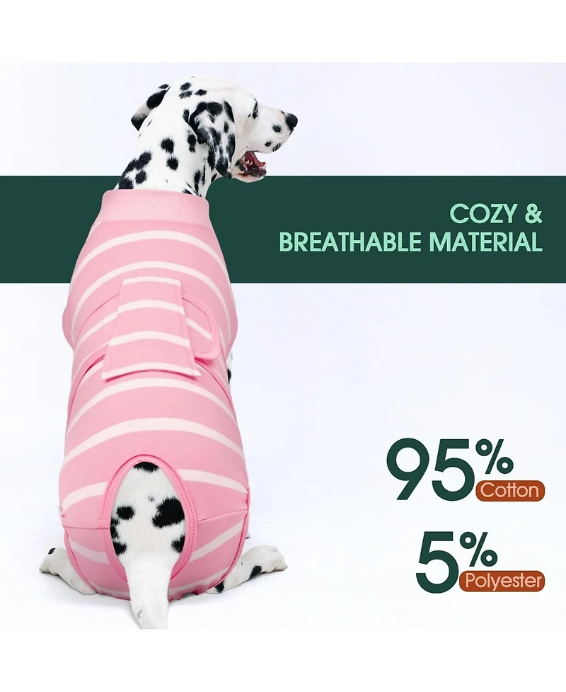 Soft Breathable Post-Surgery Recovery Onesie Suit for Dogs