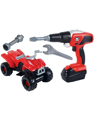 Red Box Tool Tech Take-Apart Atv and Power Drill 20-Piece Building Set, Ages 3+