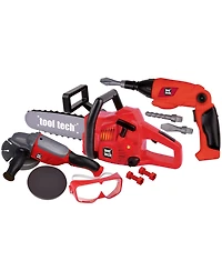 Red Box Tool Tech Powered Lights and Sounds 3-Piece Construction Set, Ages 3+