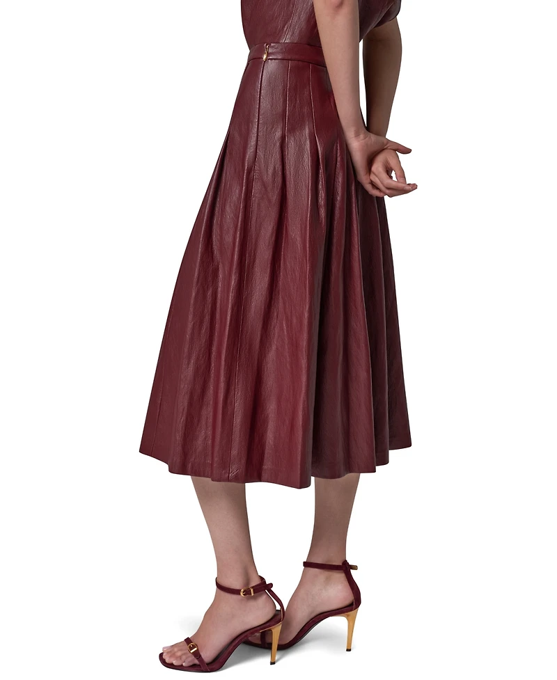 Donna Karan New York Women's Pleated A-Line High-Waisted Skirt