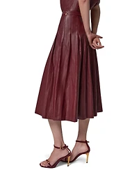 Donna Karan New York Women's Pleated A-Line High-Waisted Skirt