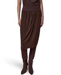 Donna Karan New York Women's High-Waisted Midi Wrap Skirt