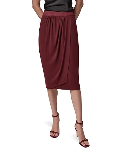 Donna Karan New York Women's High-Waisted Midi Wrap Skirt