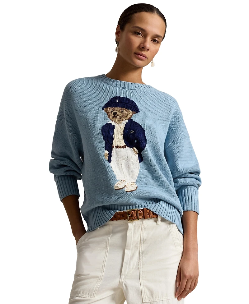 Polo Ralph Lauren Women's Bear Oversized Crewneck Sweater