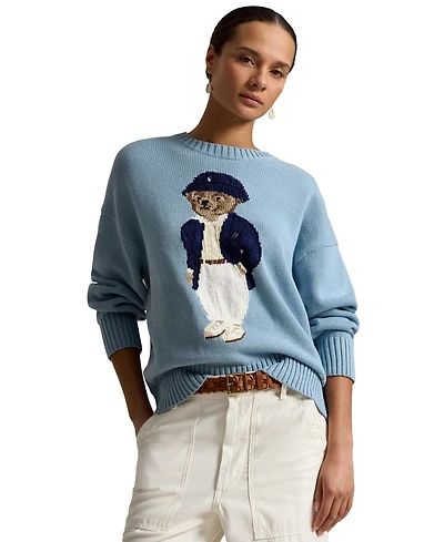 Polo Ralph Lauren Women's Bear Oversized Crewneck Sweater