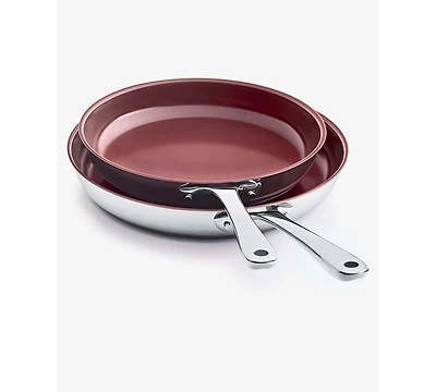 The Cellar Stainless-Steel Nonstick 2-Piece Frypan Set, Macy's Exclusive