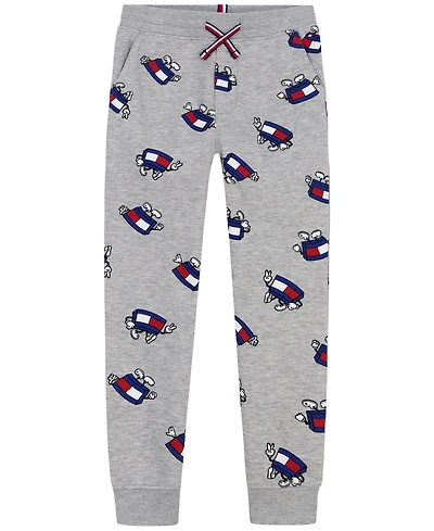 Tommy Hilfiger Boys' 2T-20 Mascot Drawstring Pull-On Allover-Print Joggers, Created for Macy's