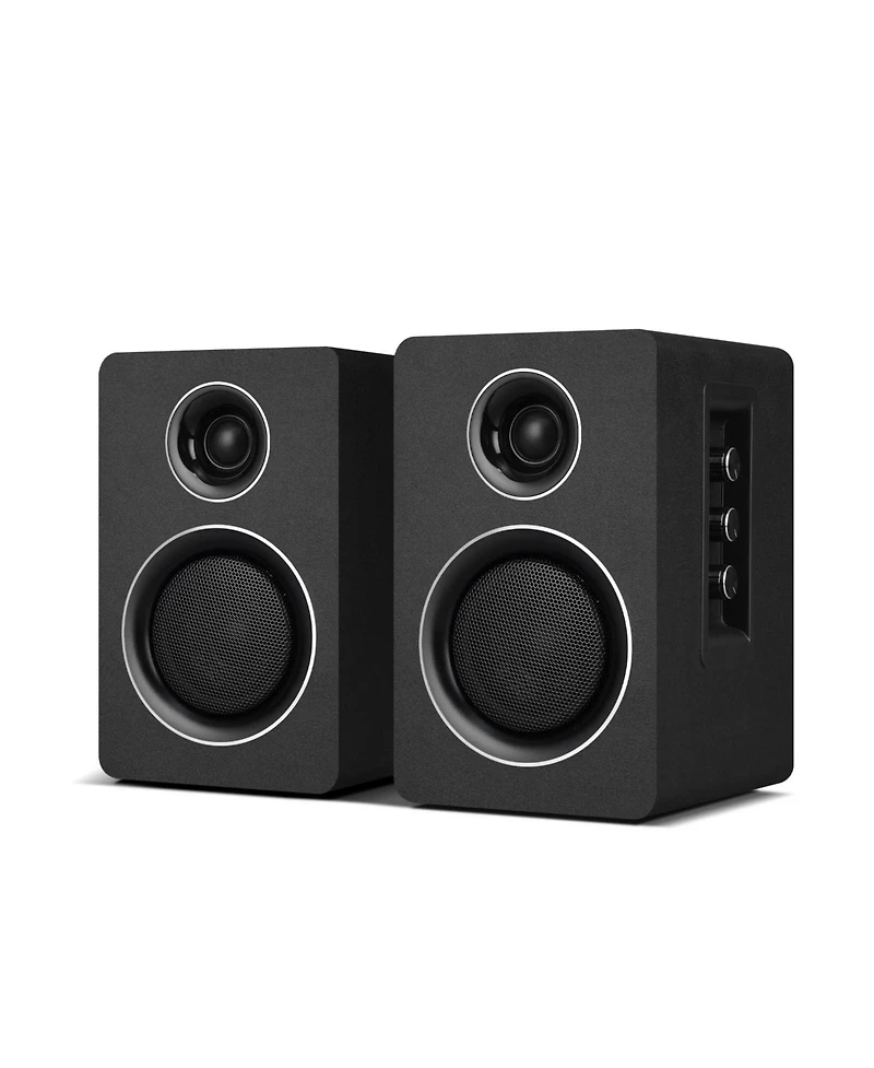 Lofree Wooden Cabinet HiFi Speaker Set Carbon Fiber Tweeter Studio Sound Universal Connectivity