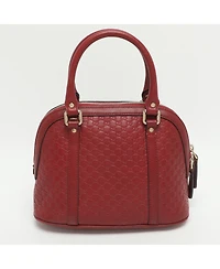 Pre-Owned Gucci women's Mini Microguccissima Leather Dome Satchel
