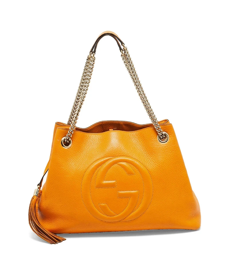Pre-Owned Gucci Soho Medium Leather Chain Shoulder Bag