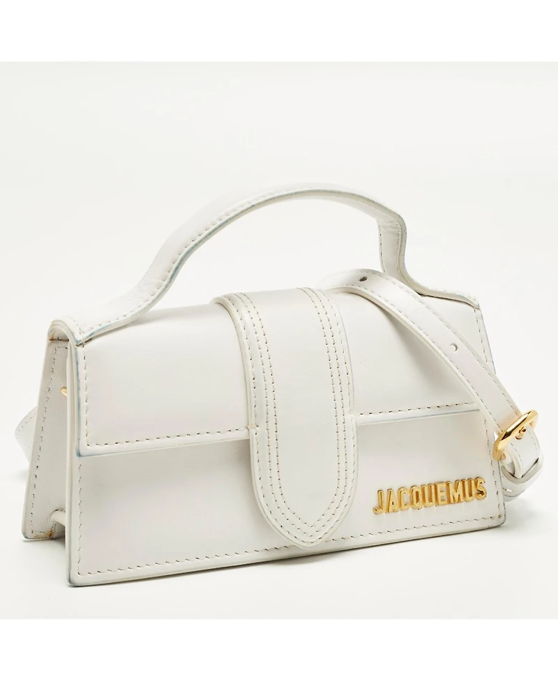 Pre-Owned Jacquemus Women's Le Bambino Mini Leather Top Handle Bag