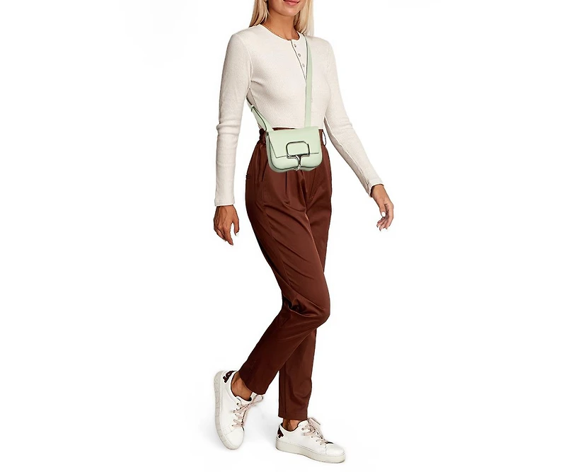 Pre-Owned Hermes Cavalleria Mini Vert Fizz Epsom Leather Crossbody Bag
