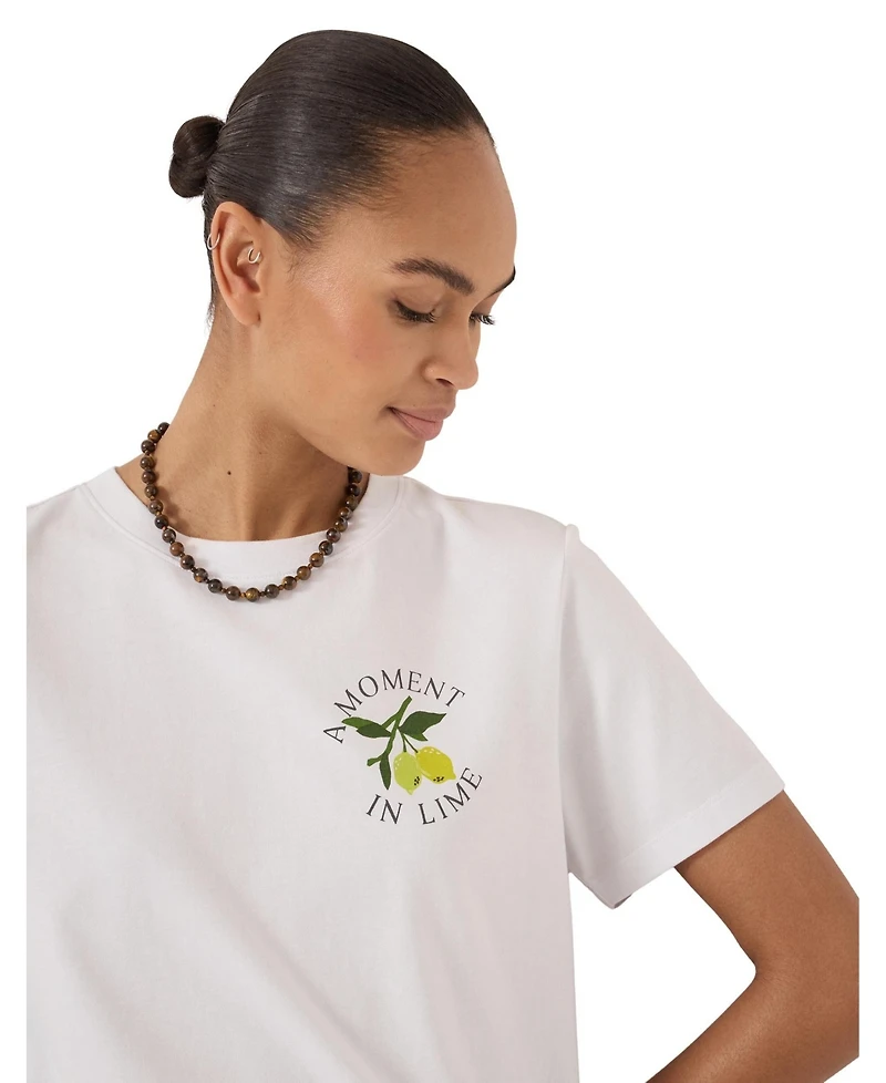 Hush Women's 100% Cotton Short Sleeve T-shirt