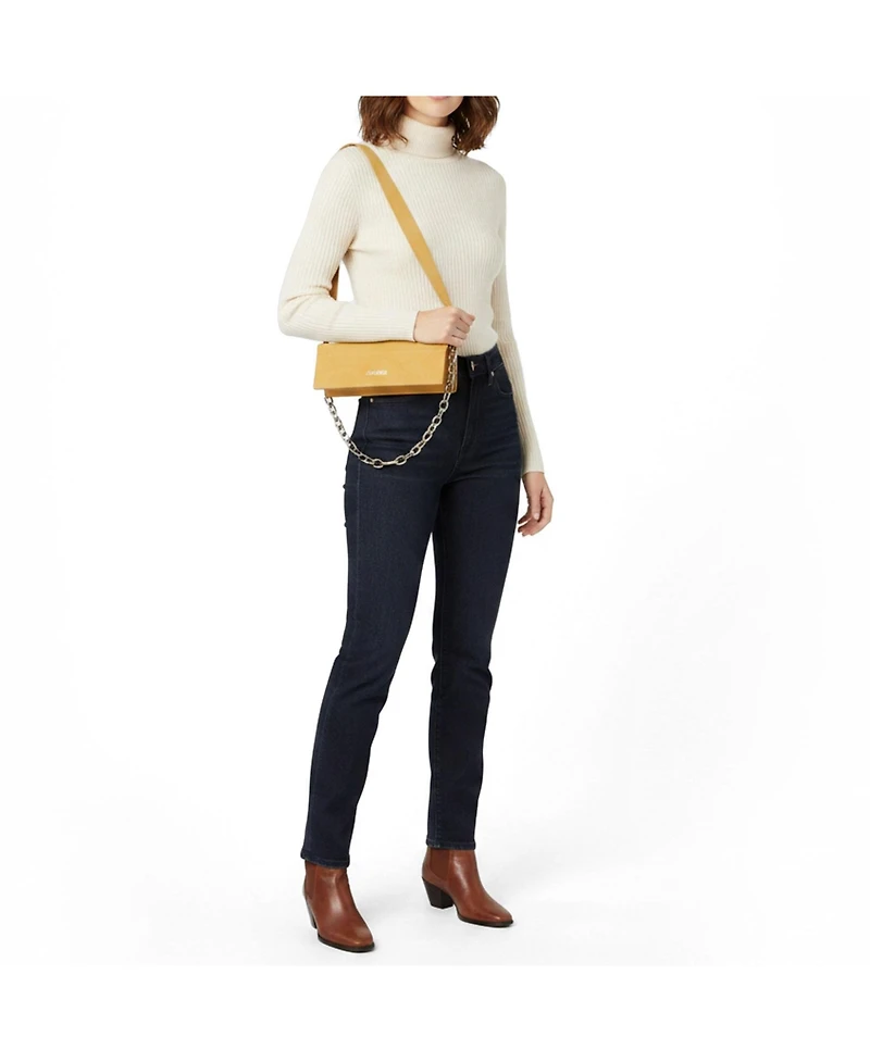 Pre-Owned Jacquemus Le Ciuciu Suede and Chain Shoulder Bag