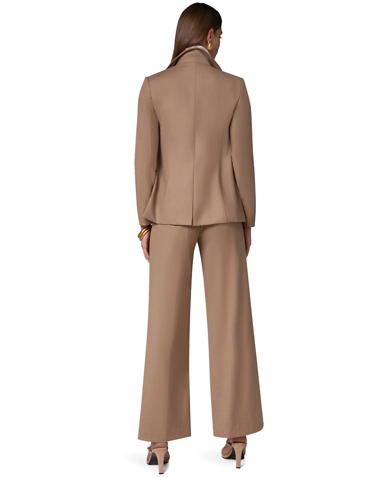 Donna Karan New York Women's Asymmetrical Zip Shoulder-Padded Blazer