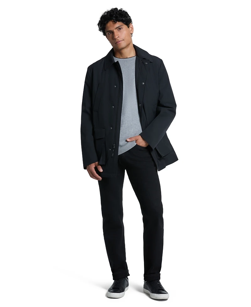 Ted by Baker Men's Short Modern-Fit Rain Jacket