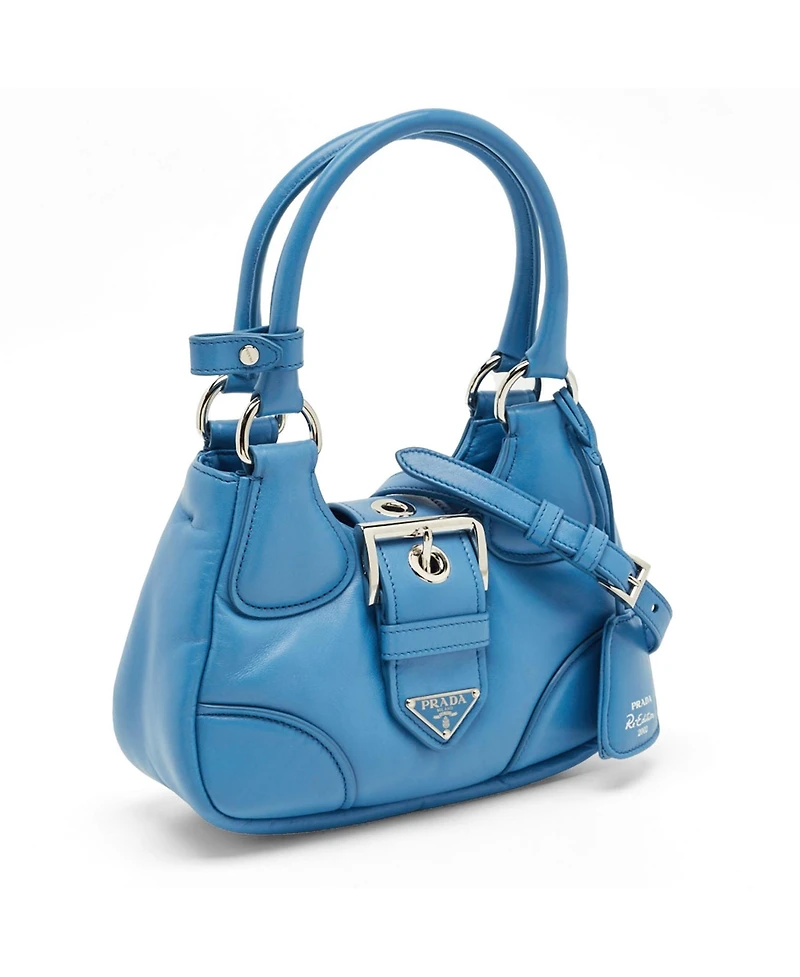 Pre-Owned Prada Re-Edition 2002 Padded Nappa Leather Moon Bag