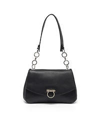 Pre-Owned Salvatore Ferragamo women's Gancini Saffiano Leather Hobo Bag