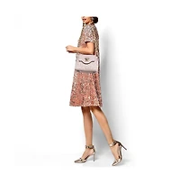 Pre-Owned Versace Small La Medusa Jacquard and Leather Top Handle Bag