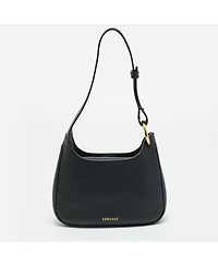 Pre-Owned Versace La Women's Medusa Mini Leather Hobo Bag