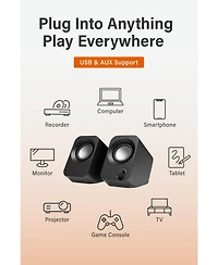 Lofree 14W Usb-Powered Stereo Desktop Speaker with 30-Degree Tilt Design